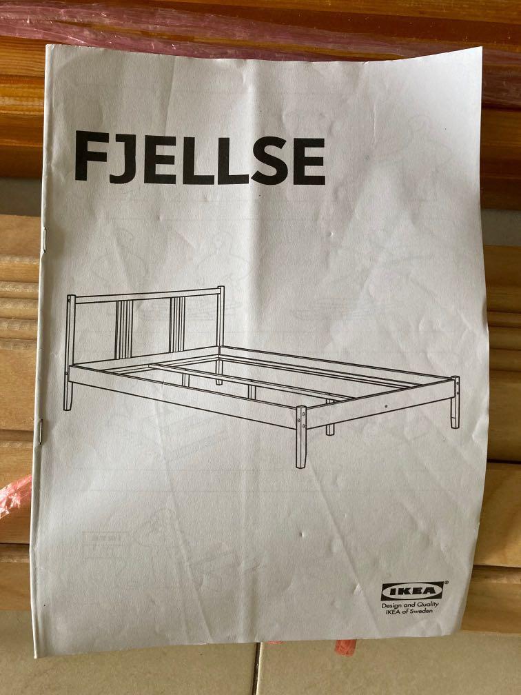 Ikea Fjellse Bed Frame (Queen Size), Furniture & Home Living, Furniture
