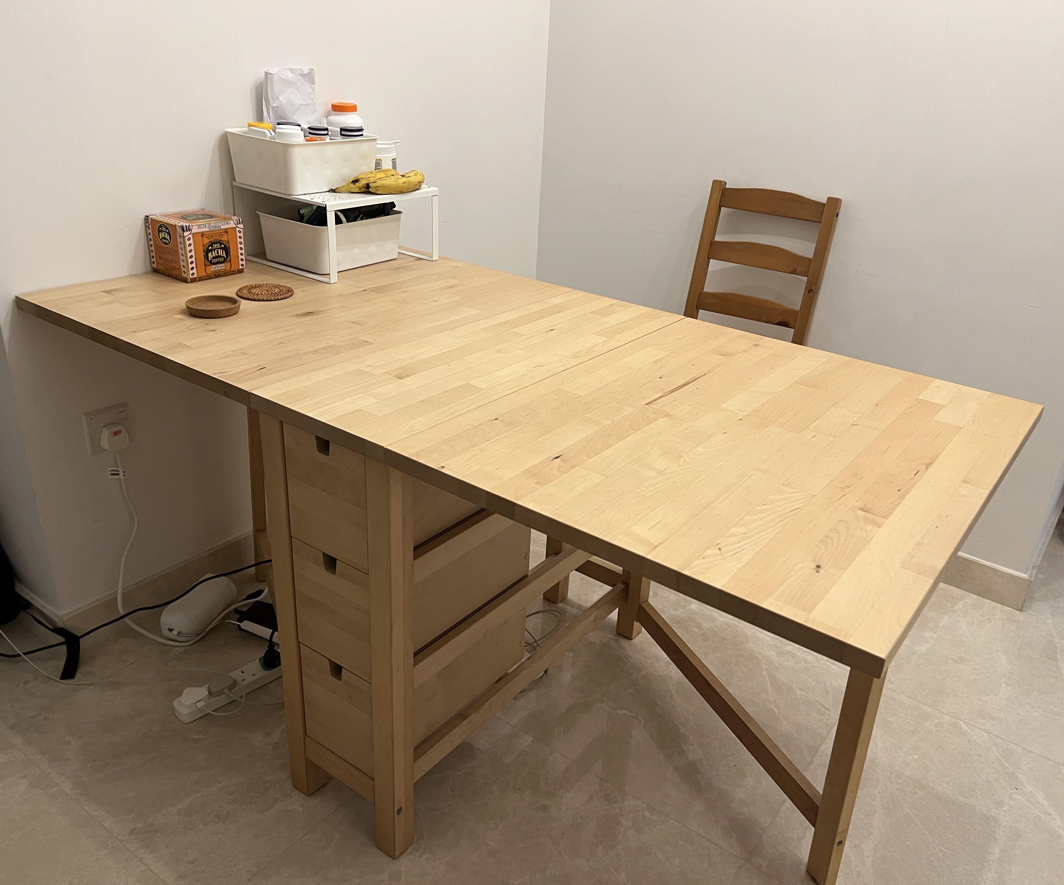 IKEA foldable table NORDEN, Furniture & Home Living, Furniture, Tables & Sets on Carousell