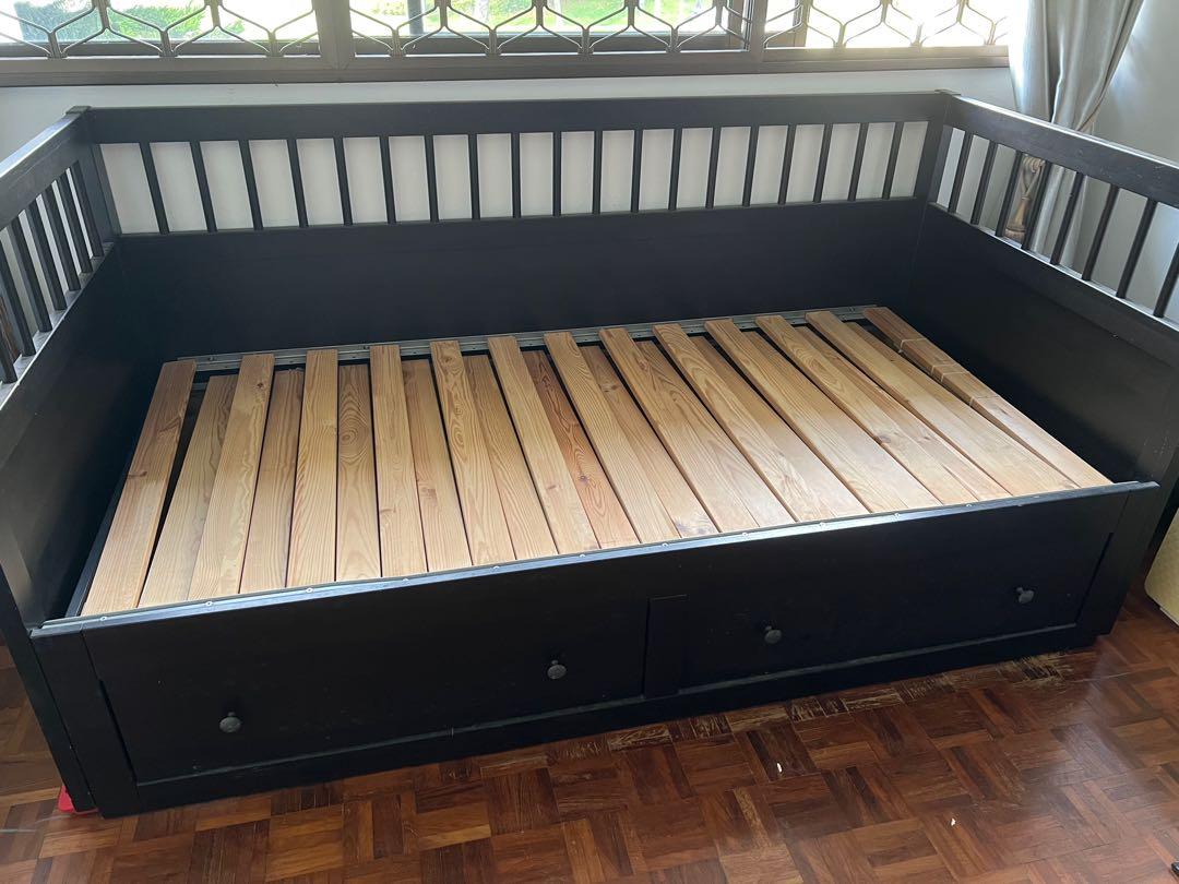 IKEA Hemnes Daybed/ Pull out bed with 2 drawers, Furniture & Home