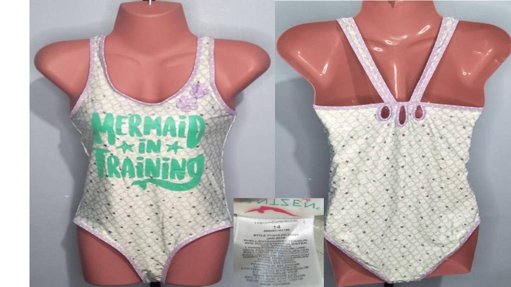 JANTZEN Girls' Mermaid OnePiece Swimsuit, Babies & Kids, Babies & Kids Fashion on Carousell