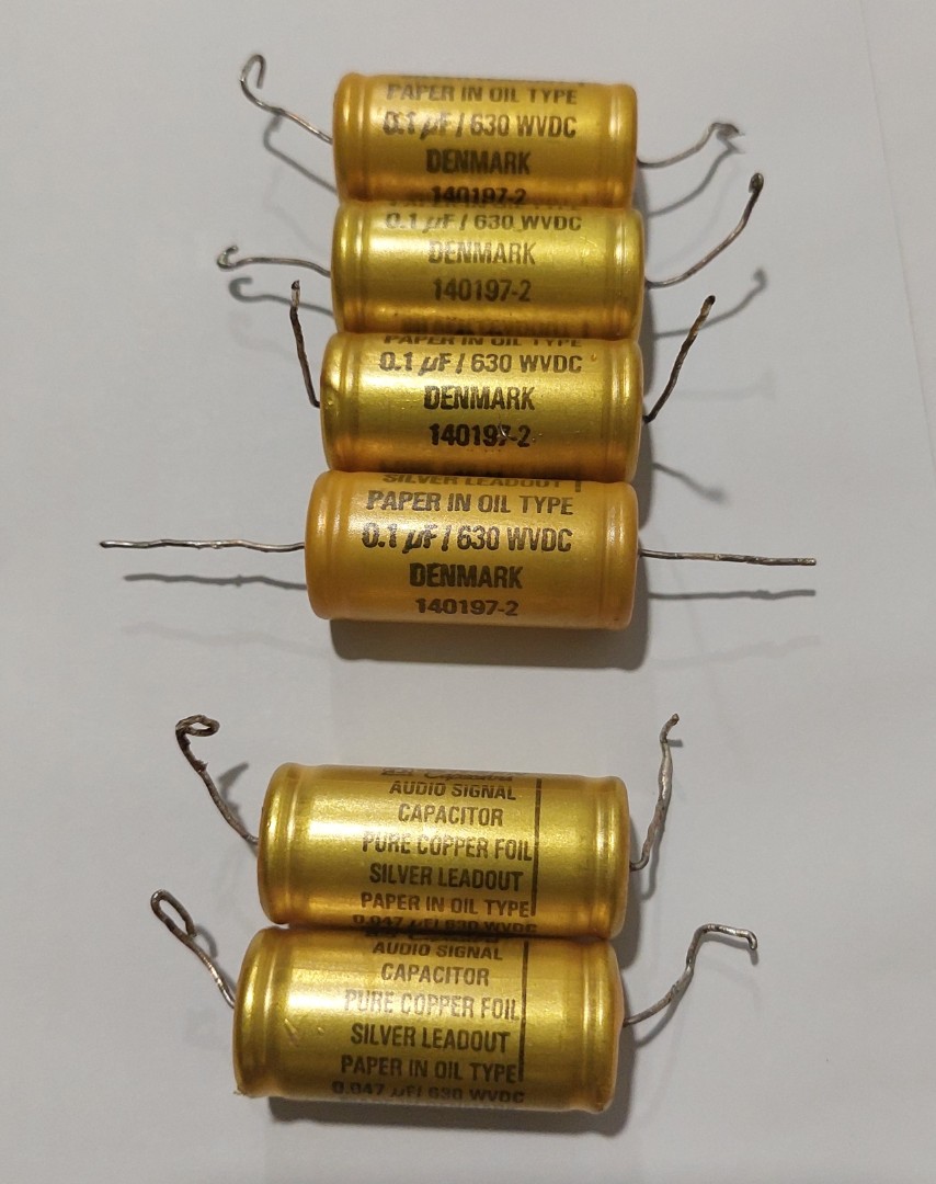 Jensen paper in oil capacitors for tube amplifiers 300B 2A3, Audio