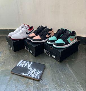Air Jordan 1 low Crimson Tint, Men's Fashion, Footwear, Sneakers 