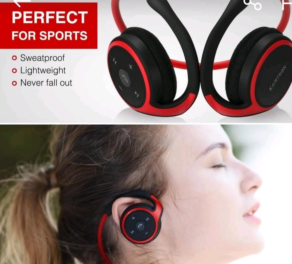 Kamtron bluetooth running headphones online