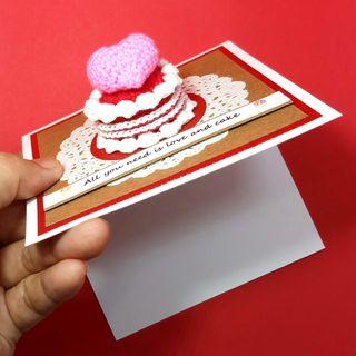 Kartu Ucapan Amigurumi Cake Ulang Tahun, Wedding Anniversary