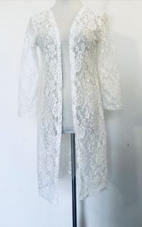 White lace cardigans for ladies on sale