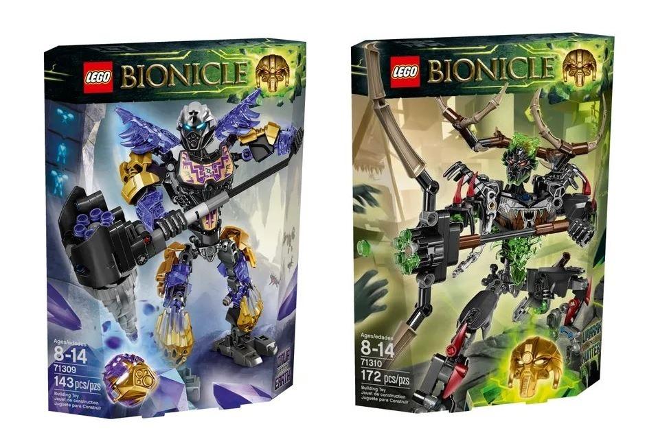 Lego Bionicle Onua Uniter of Earth 71309 and Umarak the Hunter