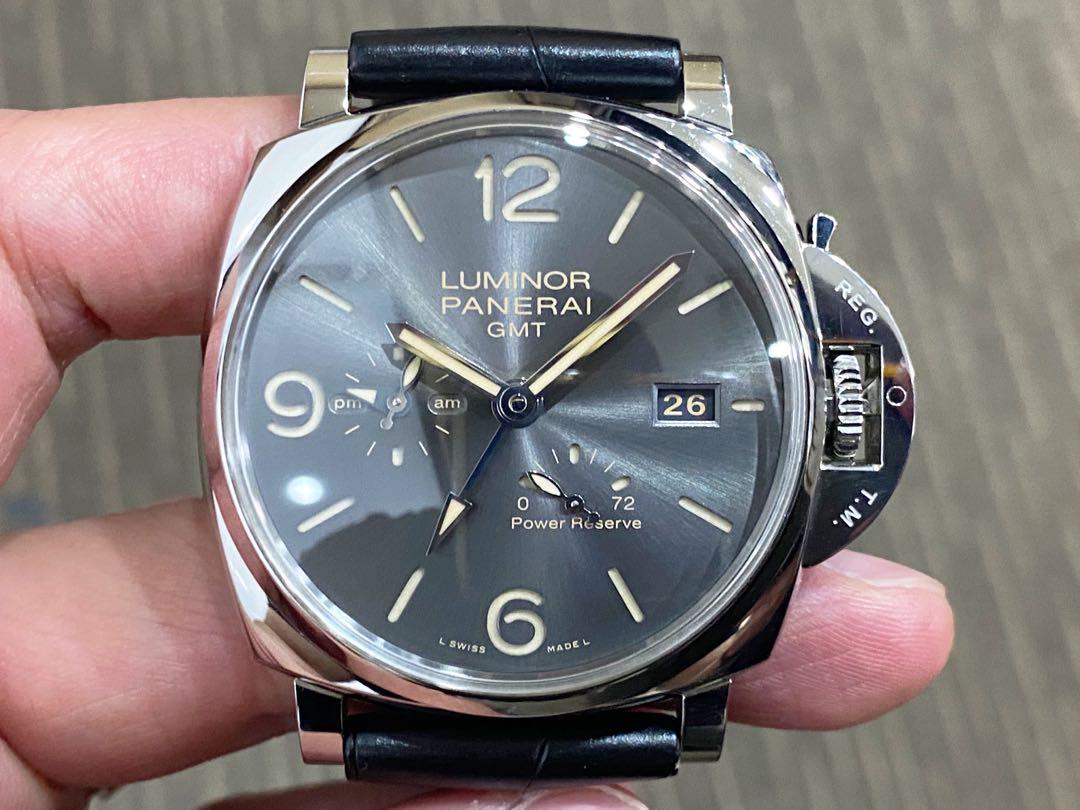 Like New Complete Local Nov 18 Panerai Luminor Due 45 GMT Sports