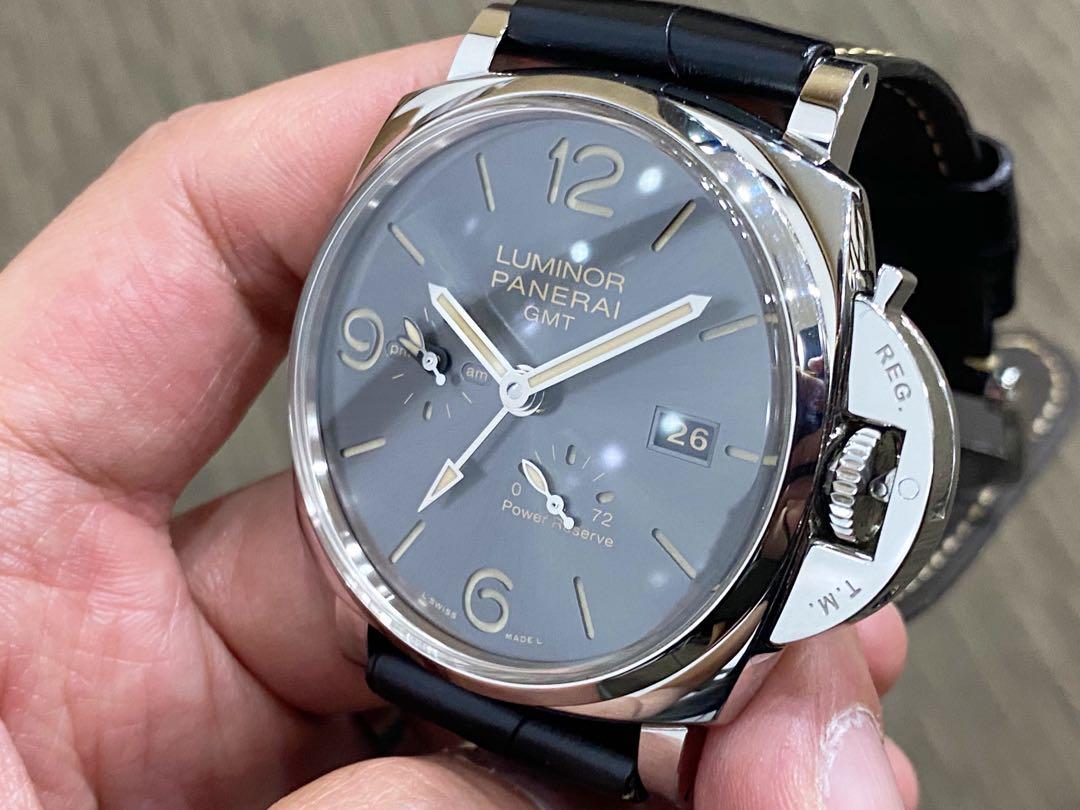 Like New Complete Local Nov 18 Panerai Luminor Due 45 GMT Sports