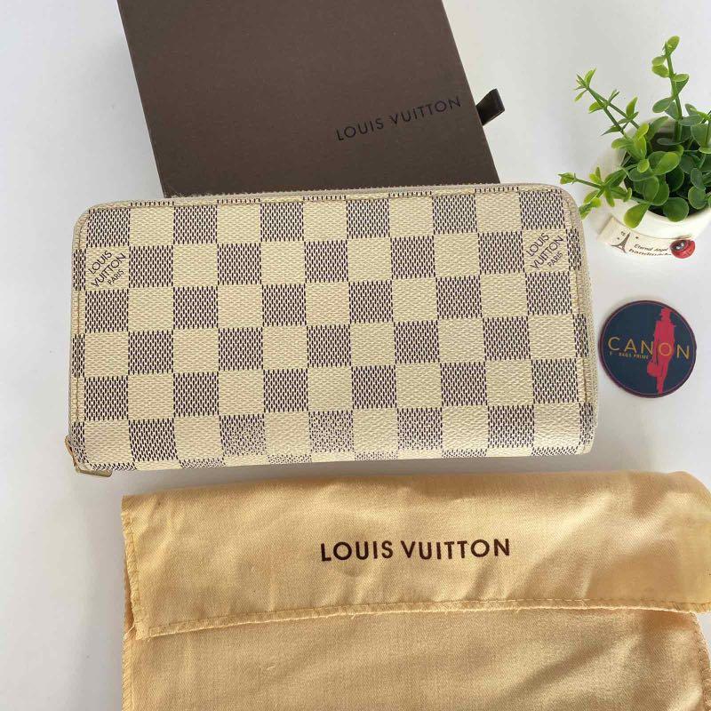 LOUIS VUITTON Louis Vuitton Long Wallet Damier Azur LV Zippy