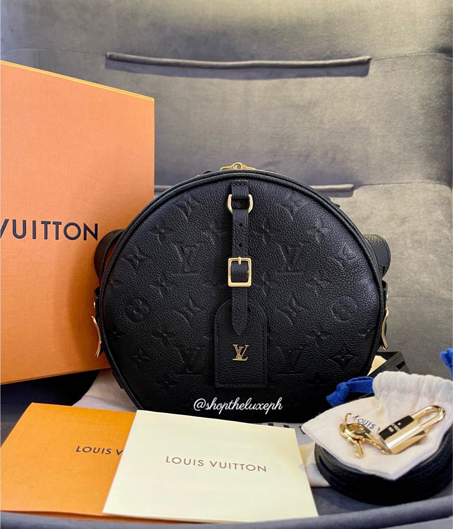 Louis Vuitton Black Monogram Empreinte Boite Chapeau Souple MM Gold  Hardware, 2022 Available For Immediate Sale At Sotheby's