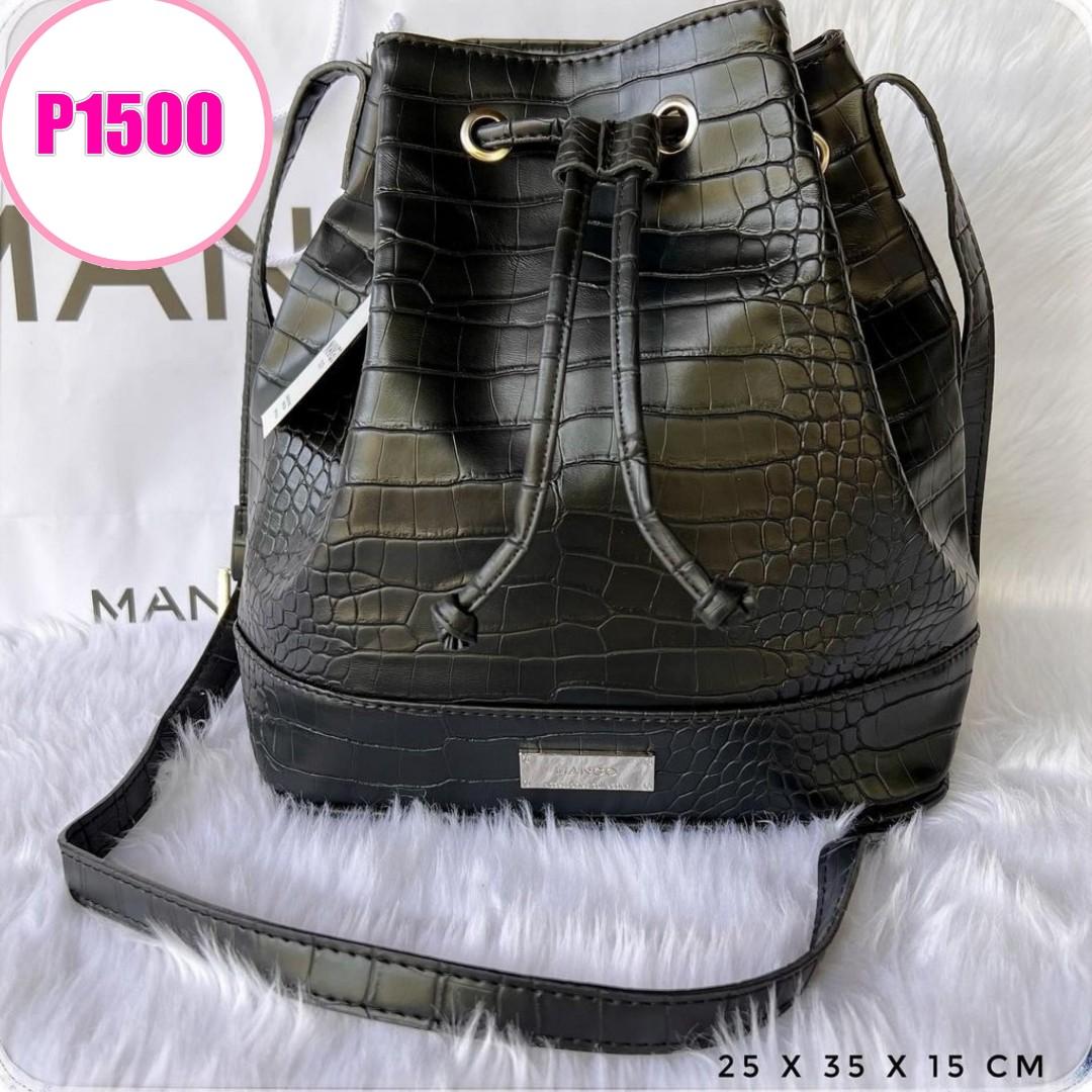 Mango croc shop bucket bag