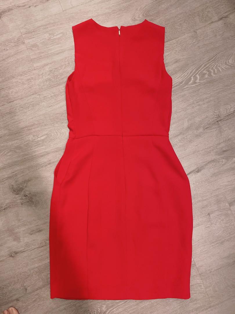 mango suit red dress Shift - allowing for easy wear throughout the night Mango satin drape neck maxi