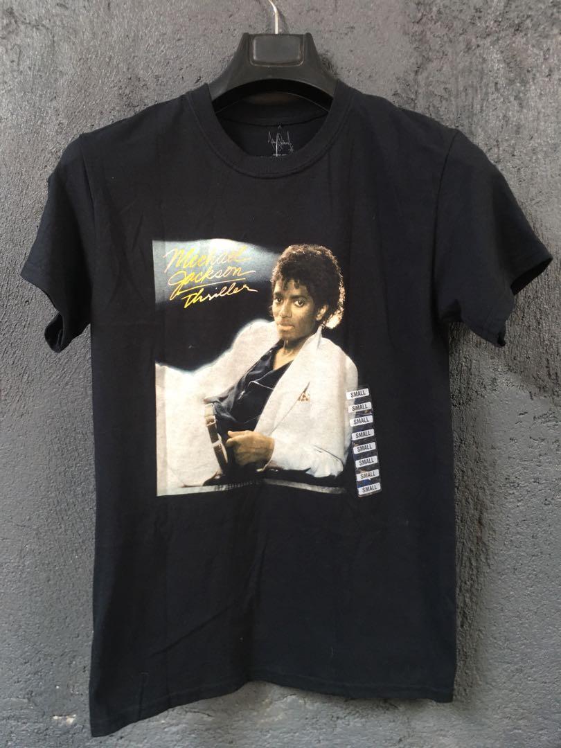 Michael Jackson Tshirt(small (Category: Tshirts & Polo Shirts ) located in Paranaque City. Submitted by mandlshoppingacct (Listing ID 1150866874, Image 1). Description: Micahel jackson tshirt Condition: 10/10 Size: L-26 W-17.
