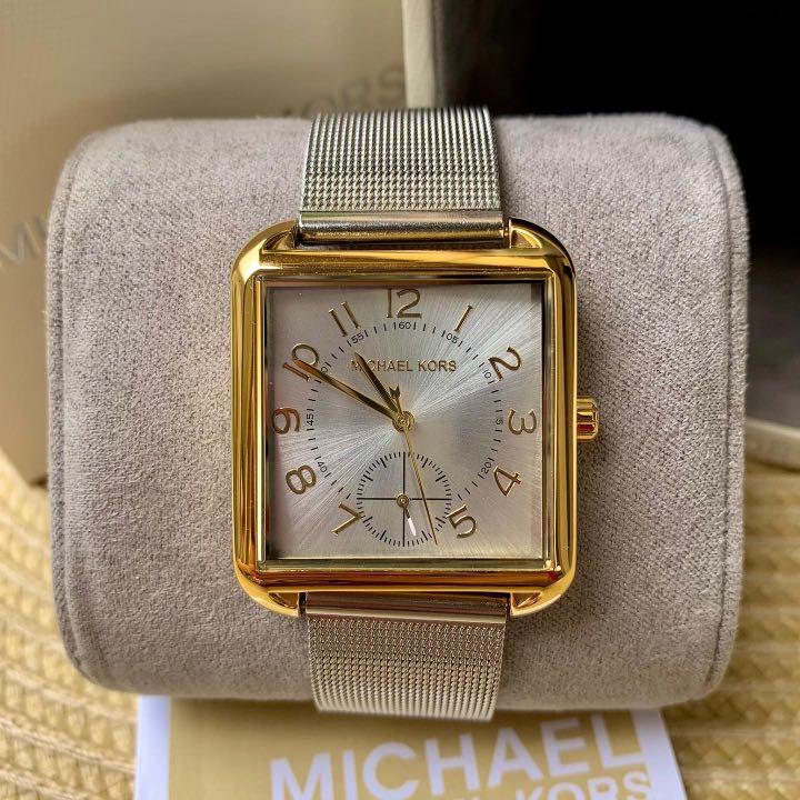 Michael Kors US Brenner Two tone Mesh Stainless Steel Women s Watch