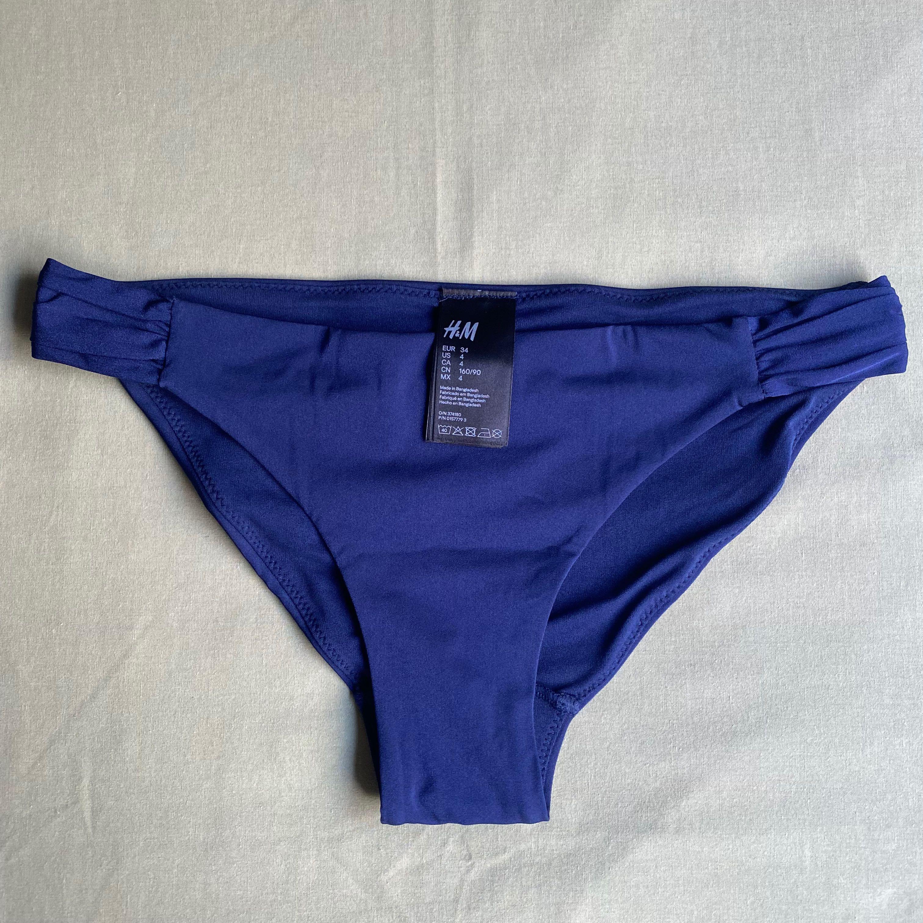 Navy Blue Bikini Bottom, Women's Fashion, Swimwear, Bikinis & Swimsuits ...