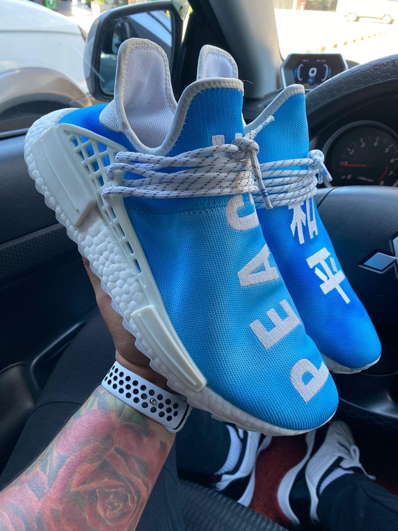 Adidas Pharrell Williams HU NMD (China Pack Peace Blue) Size 11