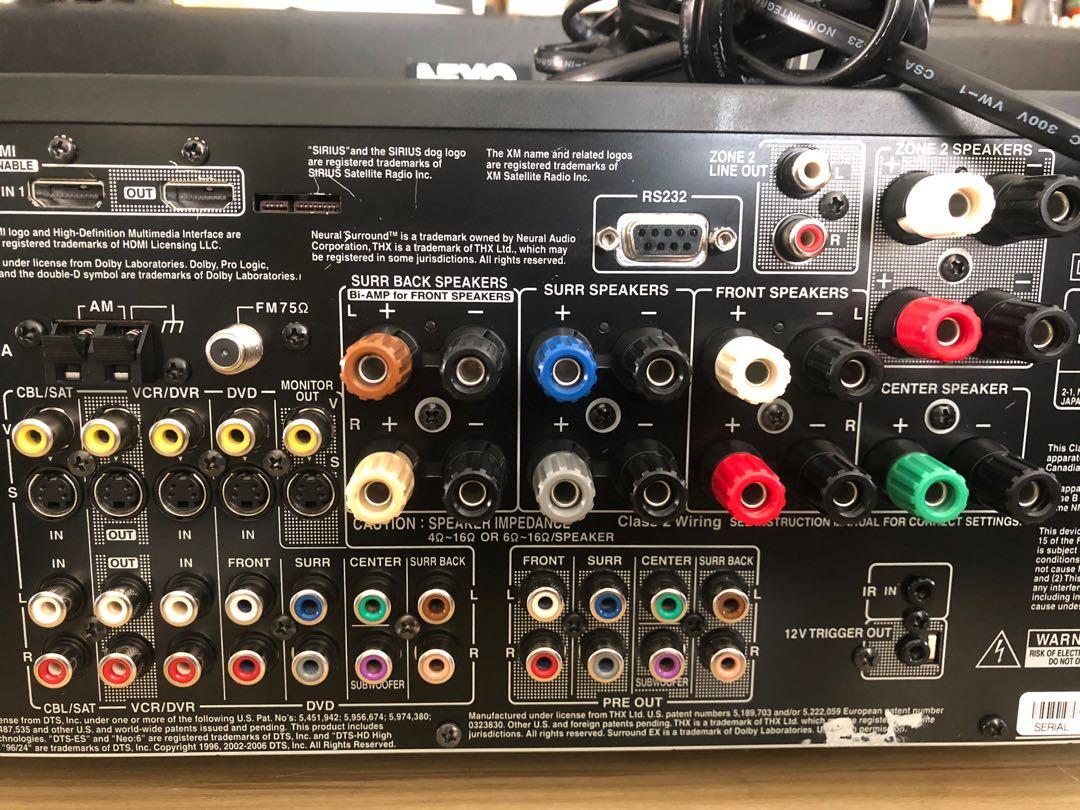 Onkyo TXSR705 7.1 Ch. 175w x 7 AM/FM THX HDMI