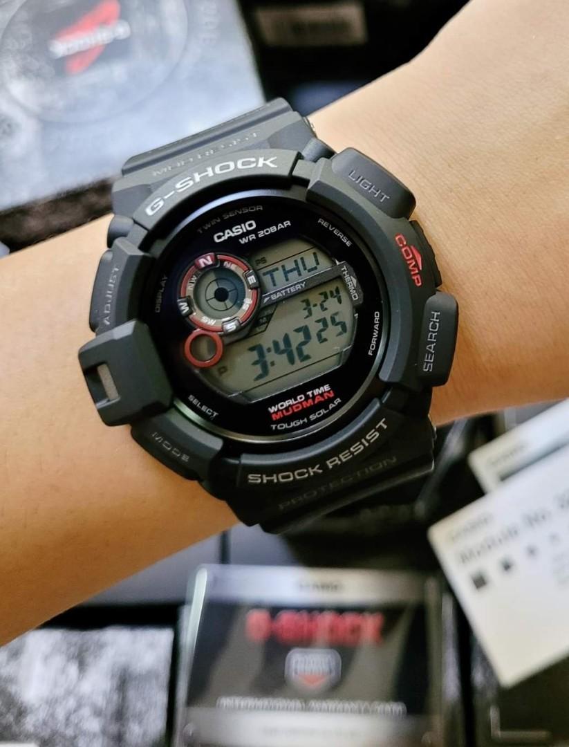 Original G shock G93001dr Mudman Toughsolar MoonPhase Graph Men s