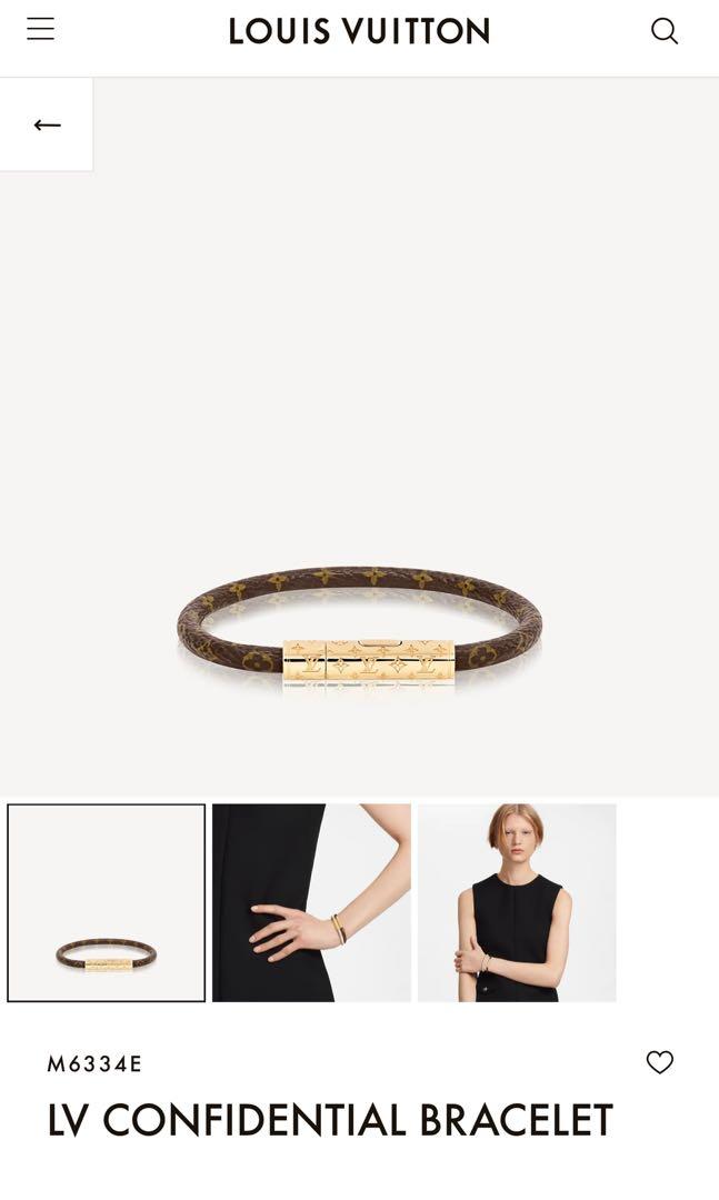 Louis Vuitton Lv confidential bracelet (M6334E)