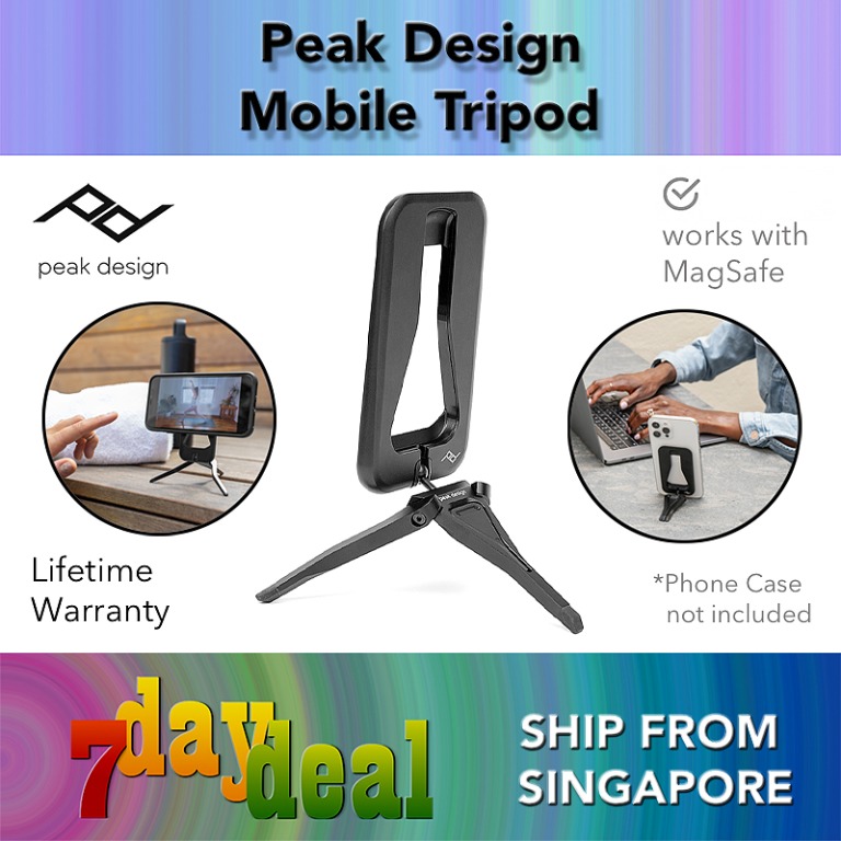 Peak Design Mobile Tripod — (Black), Mobile Phones & Gadgets, Mobile