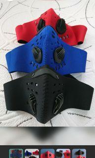 Pm 2.5 Filter, Two Exhale Valves Dustproof Cycling Face Mask