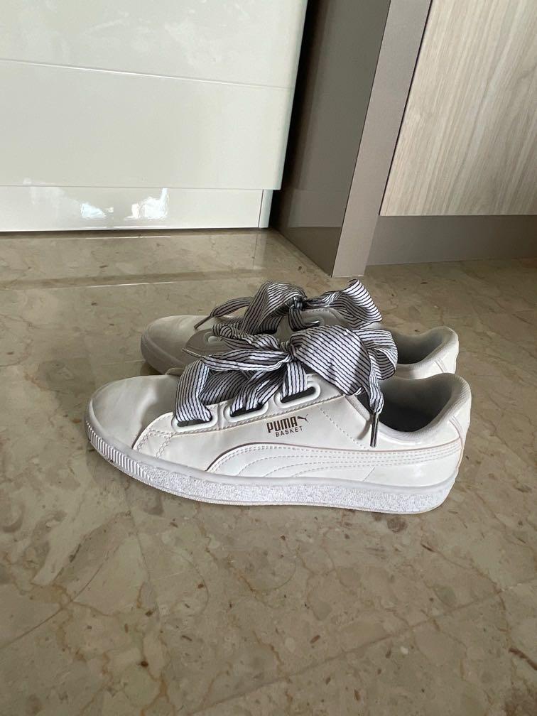 Puma Basket Heart Sneakers Women s Fashion Footwear Sneakers on Carousell