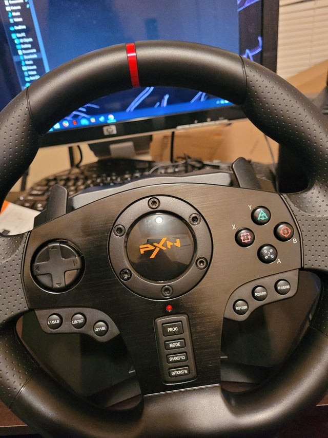 PXN V900 gaming steering wheel, Video Gaming, Gaming Accessories