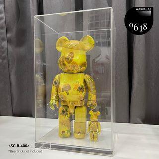 GOTO 1000% Transparent Display Box for Bearbrick 1000%, Bearbrick 400%,  Sneakers, Collectibles, Bearbrick Case, Display Case, Display Stand