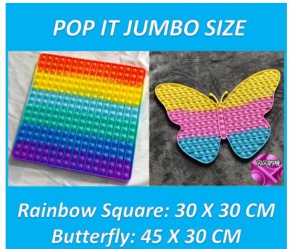 30cm 1 Foot Jumbo Push Bubble Popit Fidget Toy  US Seller