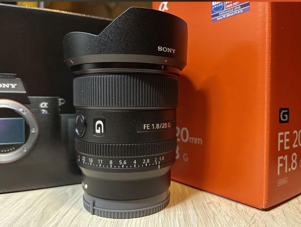 SONY FE 20MM F1.8G (SEL20F18G), 攝影器材, 鏡頭及裝備- Carousell