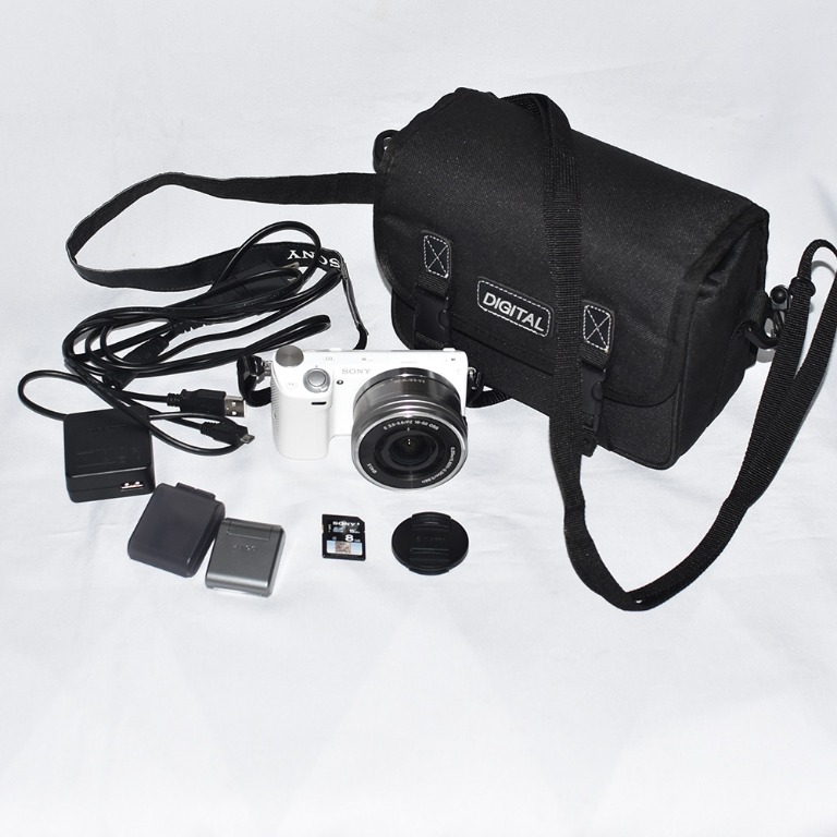 Sony Mirrorless NEX5T with 1650mm OSS lens (with camera bag