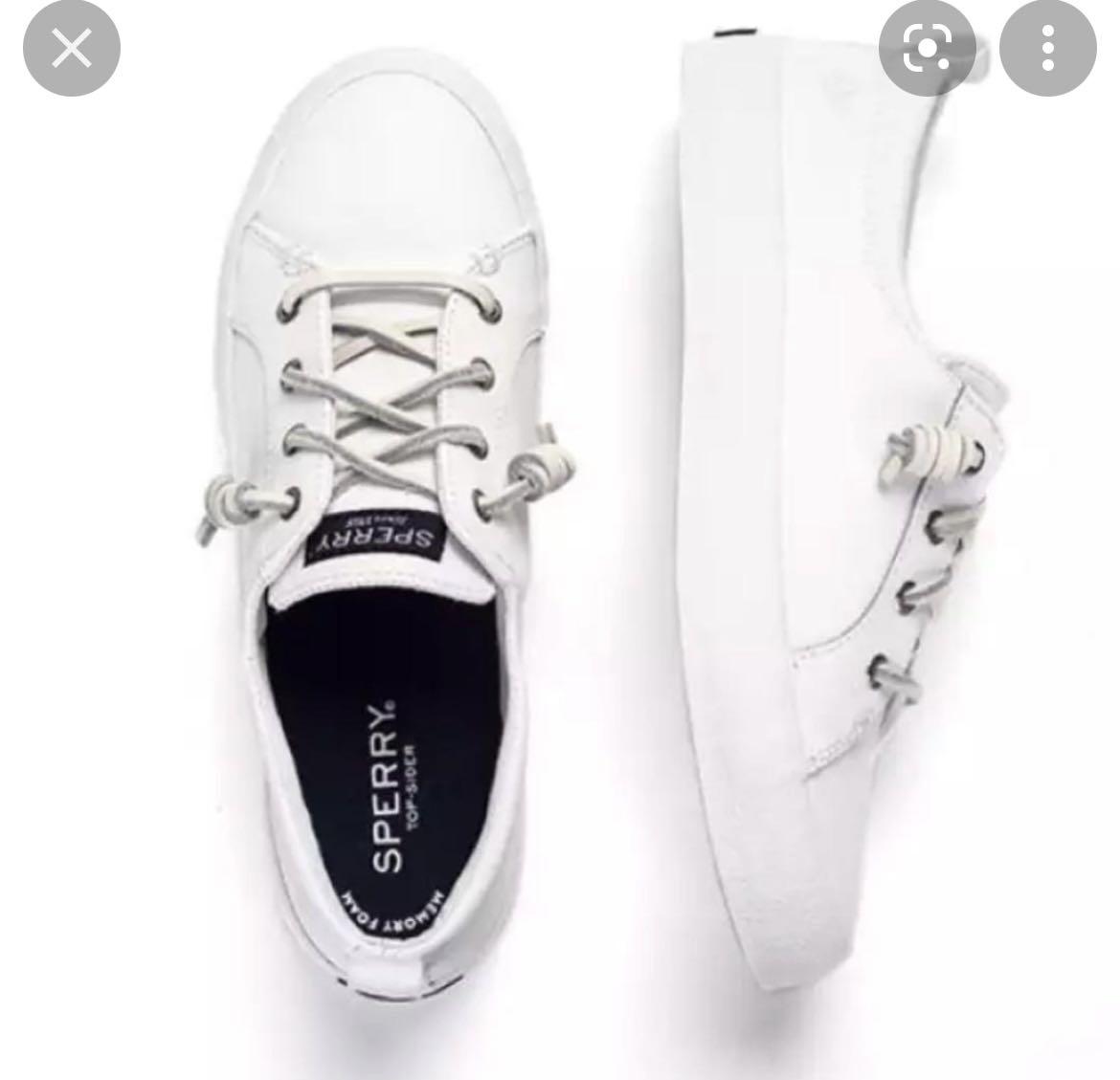 Sperry crest vibe leather sneaker shoe Women s Fashion Footwear