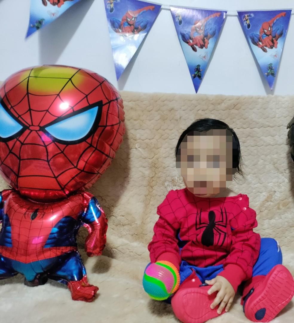Spiderman costume for infant, Babies & Kids, Babies & Kids Fashion on