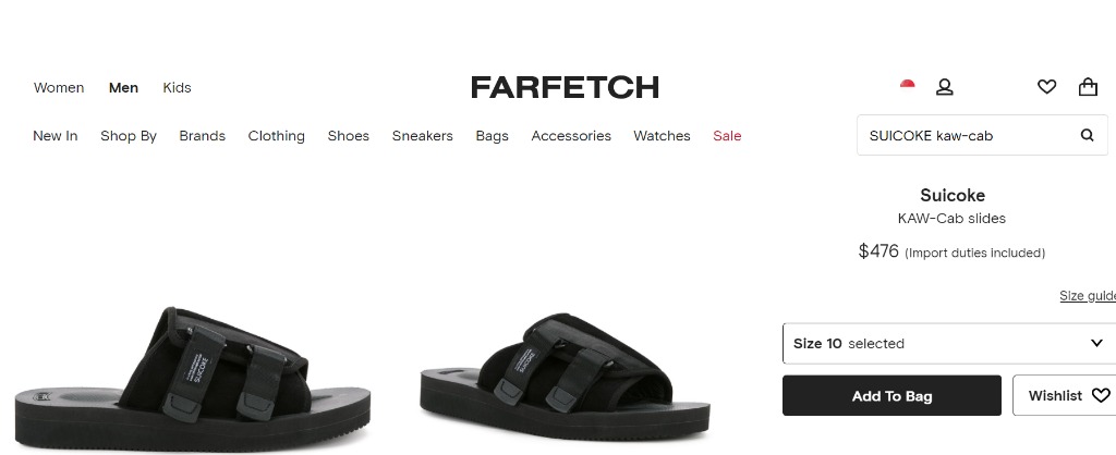 Suicoke size 10 best sale