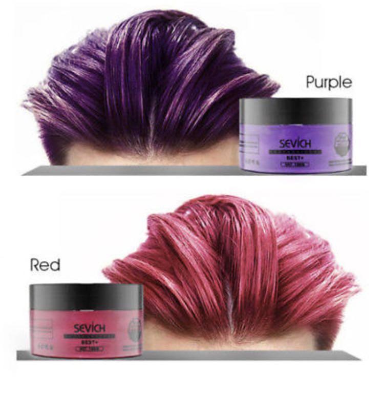 BUY 1 FREE 1 !! Temporary hair color wax , Beauty & Personal Care, Hair on  Carousell