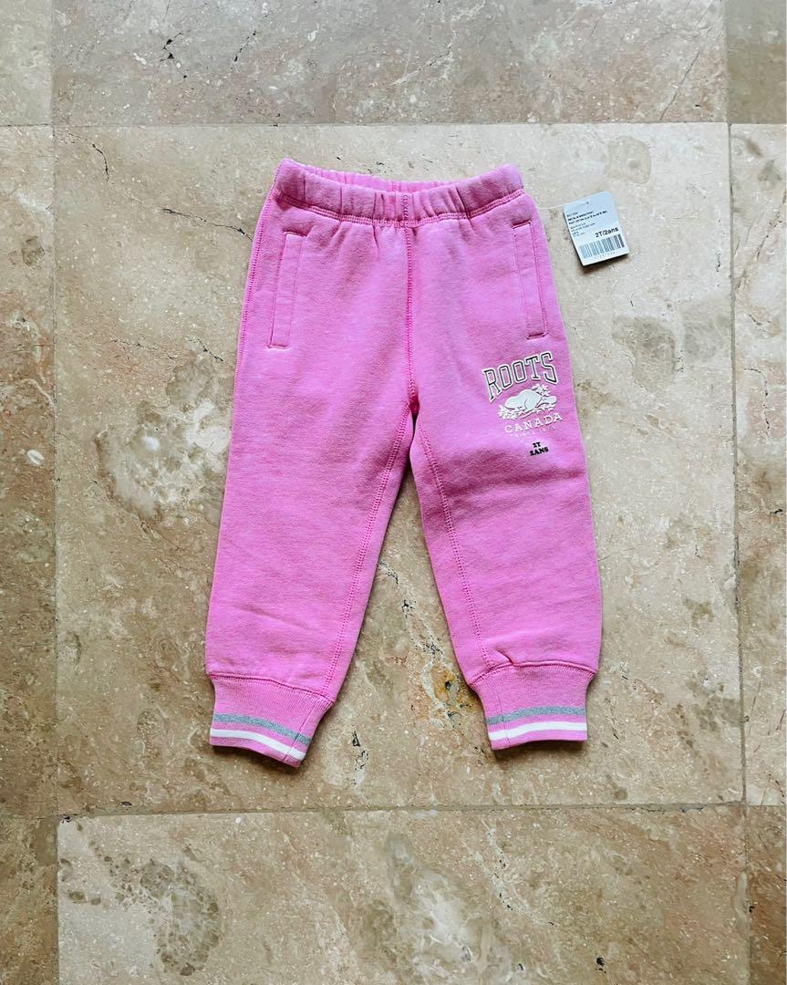 Roots Canada Pink Sweatpants, Babies 