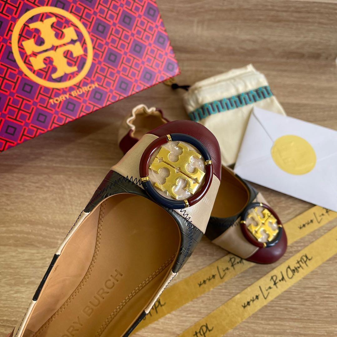 Tory burch minnie stripe hotsell ballerina flats