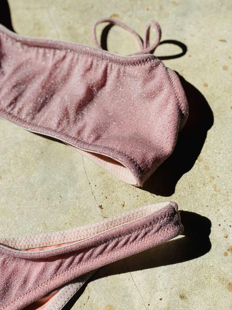 TRIANGL Mica Glitter Bikini Set, Women's Fashion, Swimwear, Bikinis