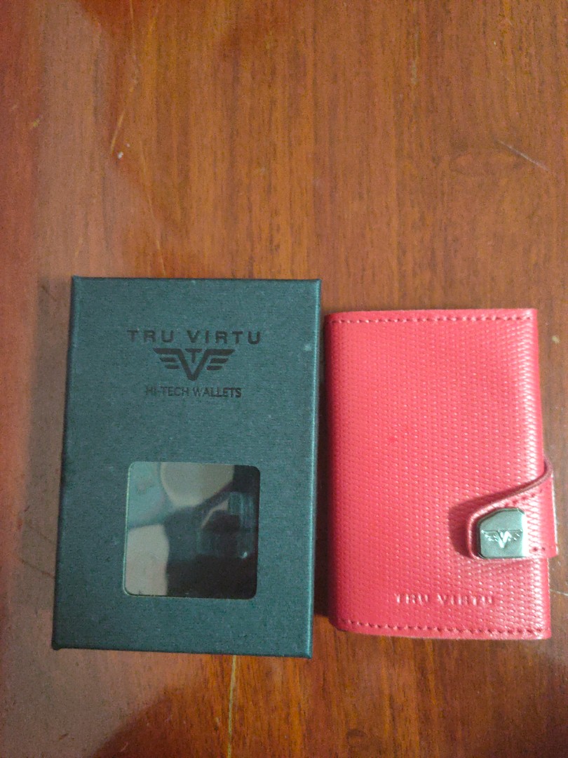 Tru Virtu Textured Card Holder Wallet For Men (Black, OS)
