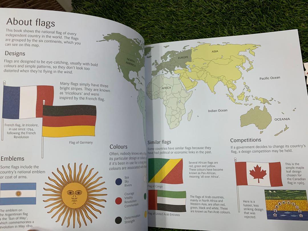 USBORNE BOOK AND JIGSAW FLAGS OF THE WORLD on Carousell
