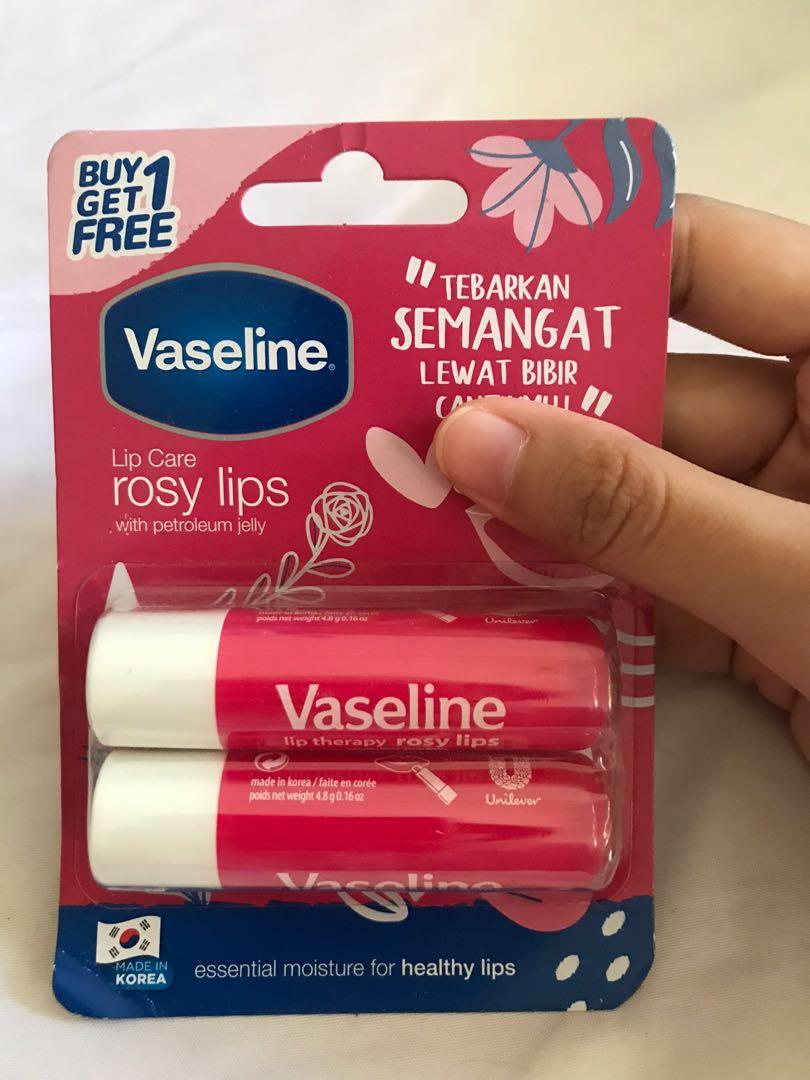 Vaseline Lip Therapy Balm Stick Rosy Lips with Petroleum Jelly ( 4.8 g