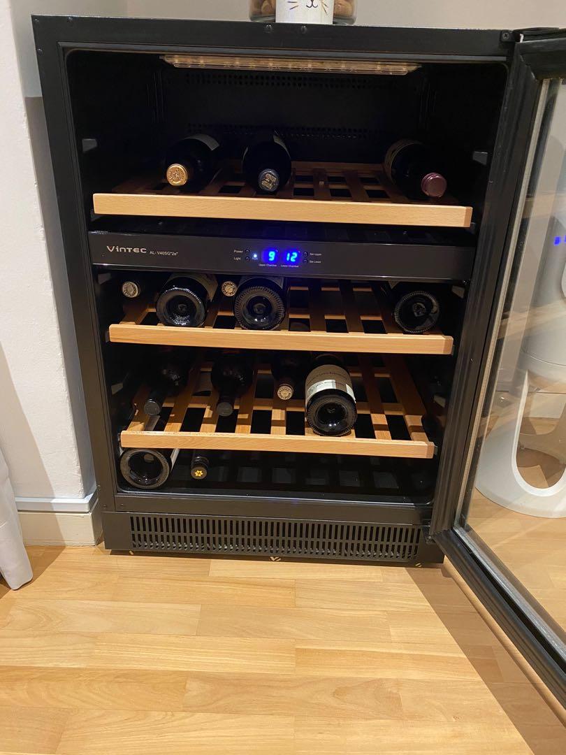 Vintec 40bottle dual zone wine fridge / cooler, TV & Home Appliances