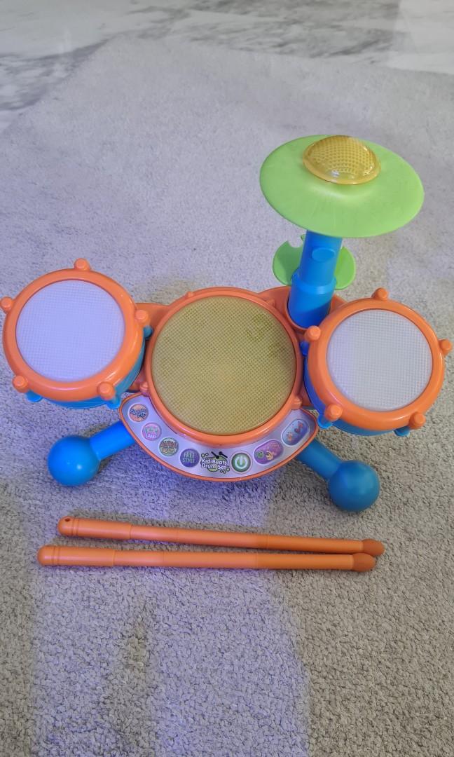 VTech 80-134401 KidiBeats Frustration Free Packaging Toy Drum Set for sale online 