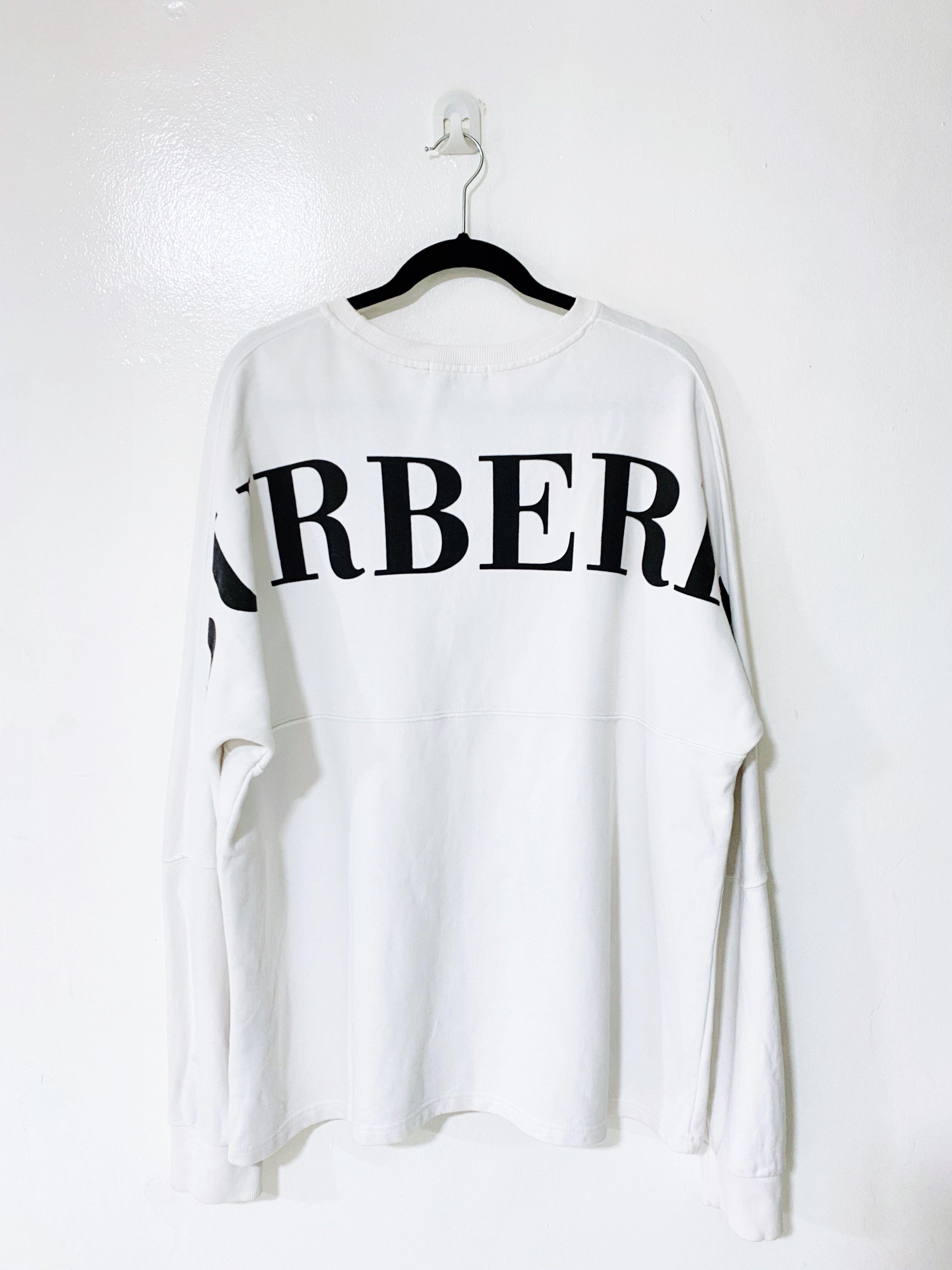 Burberry big logo sweatshirt new arrivals