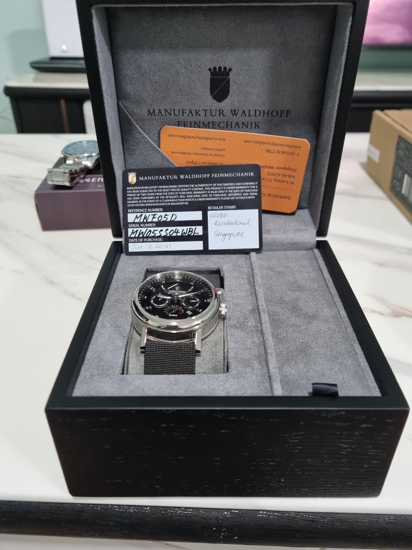 Waldhoff Multimatic Obsidian Black Watch, Luxury, Watches on Carousell