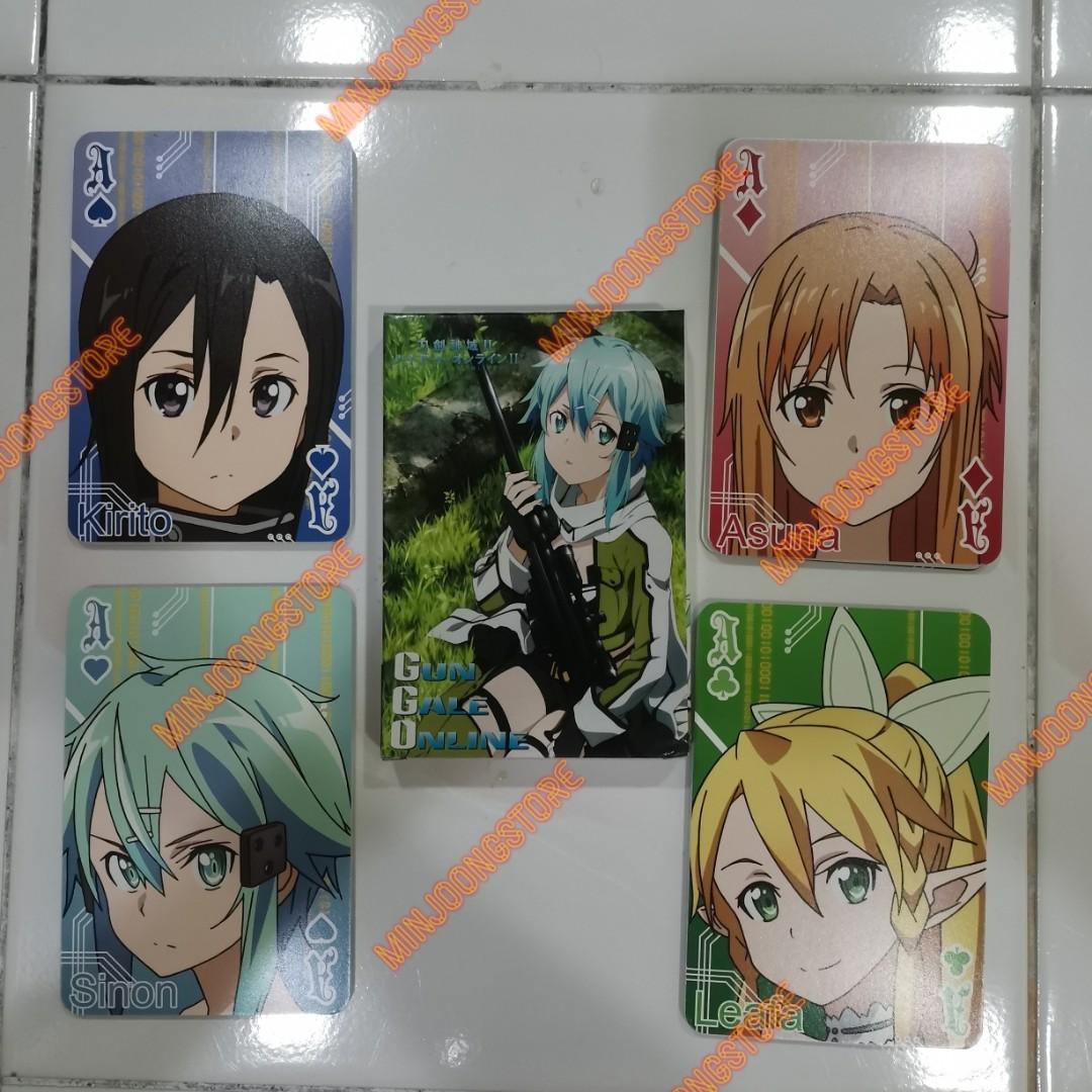 Sword Art Online SAO Kirito & Sinon GGO Tournament Limited PROMO Card Sleeves Sword Art Online SAO Kirito & Sinon GGO Tournament Limited PROMO Card Sleeves