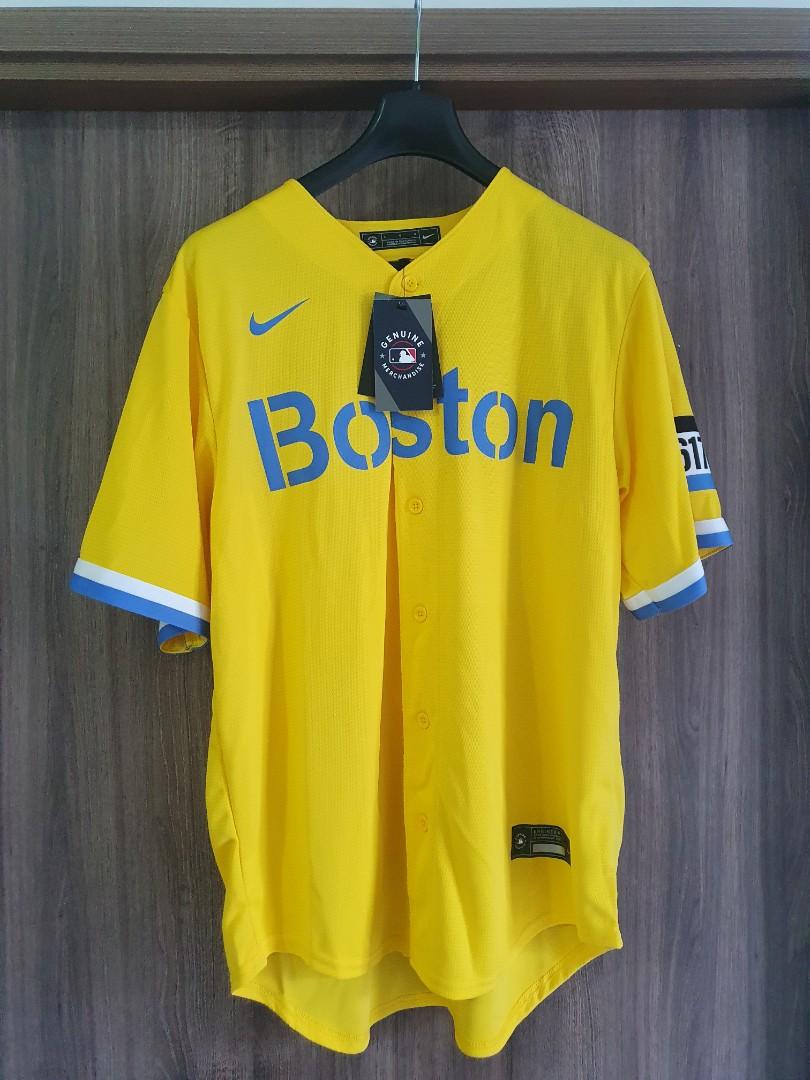 Boston Red Sox Nike City Connect Replica Jersey - Gold/Light Blue