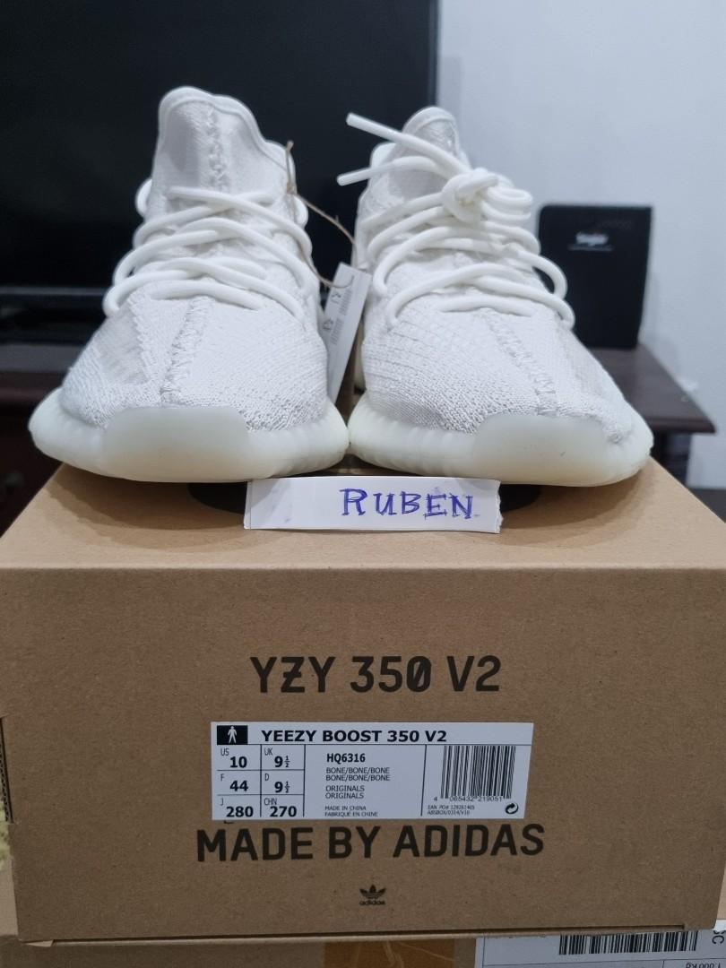 Yeezy 350 V2 Bone US 10 Men s Fashion Footwear Sneakers on Carousell