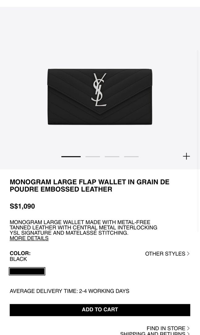 YSL Long Wallet, Women's Fashion, Bags & Wallets, Purses & Pouches on