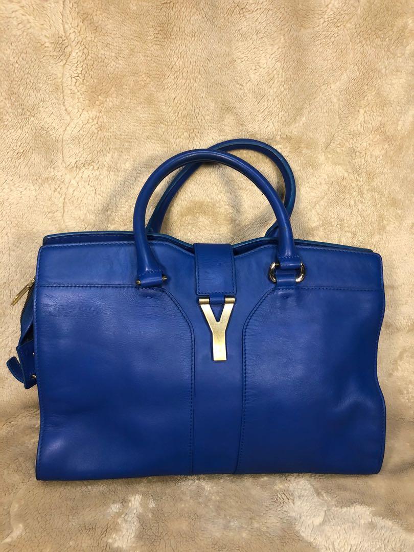 yves saint laurent blue tote bag Luxury Bags Wallets on Carousell